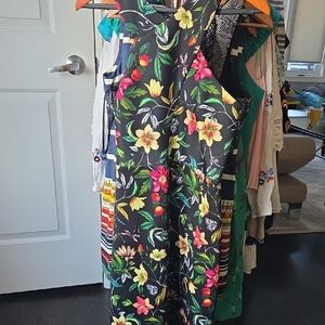 Sam Edelman Black Floral Jumpsuit